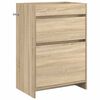 vidaXL Mobiletto da Bagno Sotto Lavabo Rovere Sonoma 56 x 37,5 x 81 cm
