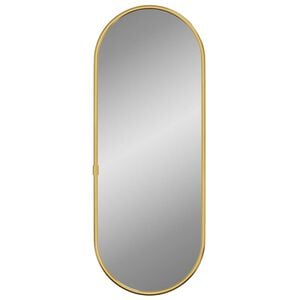 vidaXL Specchio da Parete Dorato 40x15 cm Ovale