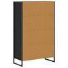 vidaXL Armadio per Libri Rovere Nero 68 x 30 x 108.5 cm