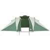 vidaXL Tenda da Campeggio a Cupola per 6 Persone Verde Impermeabile