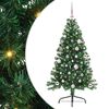 vidaXL Albero di Natale artificiale con luci integrate Verde 150 cm