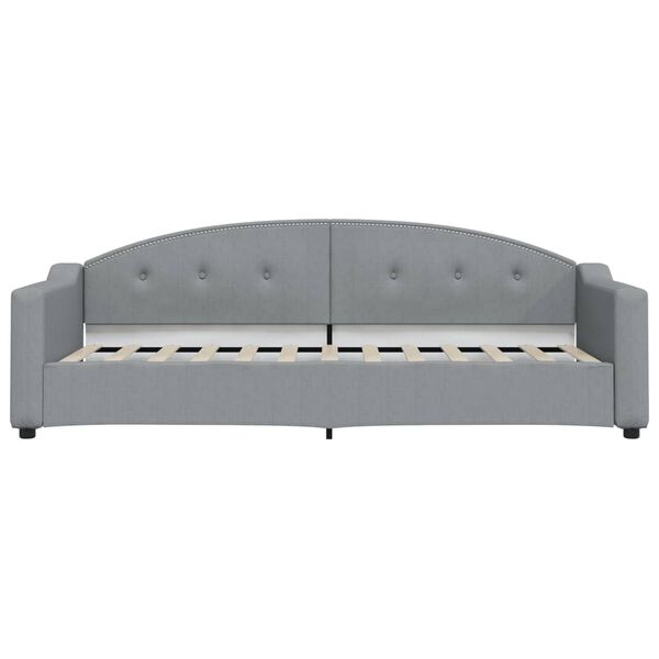 vidaXL Letto da Giorno Grigio Chiaro 80x200 cm in Tessuto