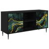 vidaXL Mobile TV WIJHE 102 x 33 x 51 cm Rovere Nero