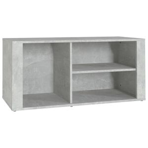 vidaXL Scarpiera Grigio Cemento 100x35x45 cm in Legno Multistrato