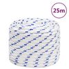 vidaXL Corda per barca Bianca 18 mm 25 m in Polipropilene