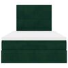 vidaXL Struttura Letto Pouf con Materassi 120x200 cm Velluto