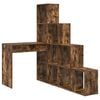 vidaXL Scrivania ad angolo Rovere fum&eacute; 101,5 x 149,5 x 149,5 cm