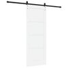 vidaXL Porta scorrevole Bianco 78 x 202 cm Pino massello