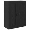 vidaXL Credenza Rovere Nero 69,5 x 34 x 180 cm Legno multistrato
