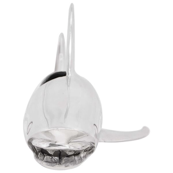 vidaXL Scultura Argento 68 x 20 x 24 cm Alluminio