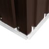 vidaXL Casetta da Giardino 257x298x178 cm in Metallo Marrone