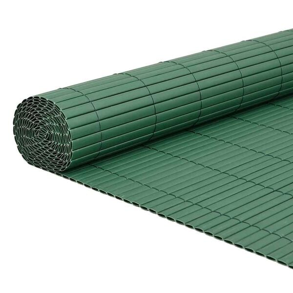 vidaXL Recinzione da Giardino Bifacciale Verde 1,8x3 m in PVC