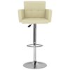 vidaXL Sgabelli da Bar 2 pz Crema in Similpelle