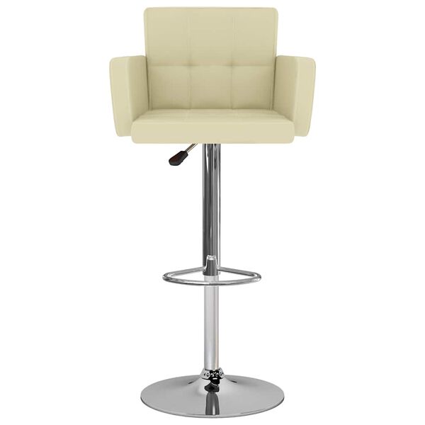 vidaXL Sgabelli da Bar 2 pz Crema in Similpelle
