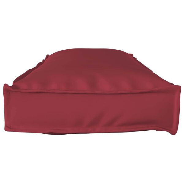 vidaXL Cuscino Rosso Vino 120 x 40 x 8 cm Tessuto Oxford