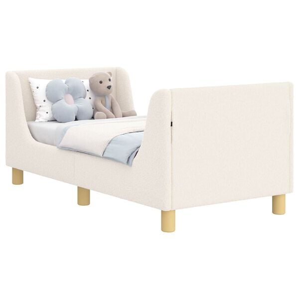 vidaXL Struttura letto per bambini con testata Crema 70 x 140 cm