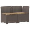 vidaXL Divano da Giardino a 2 Posti con Cuscini Aspetto Rattan PP
