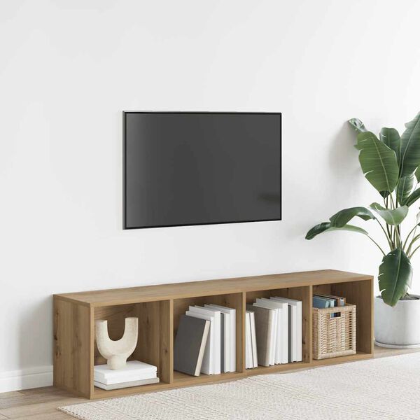 vidaXL Libreria/Mobile TV Rovere Artigianale 36x30x143 cm Truciolato