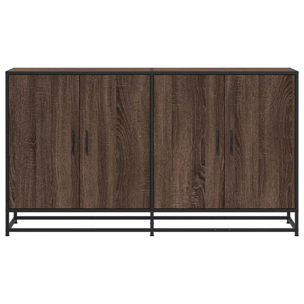 vidaXL Credenza Rovere Marrone 134x35x76 cm in Truciolato