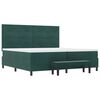 vidaXL Letto a molle con materasso Verde scuro 200 x 200 cm Velluto