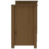 vidaXL Credenza Marrone ambra 164x37x68 cm in Legno Massello di Pino