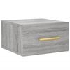 vidaXL Comodino a Muro Grigio Sonoma 35x35x20 cm
