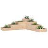vidaXL Fioriera da giardino a 4 ripiani 106x104,5x36 cm in legno massello di pino