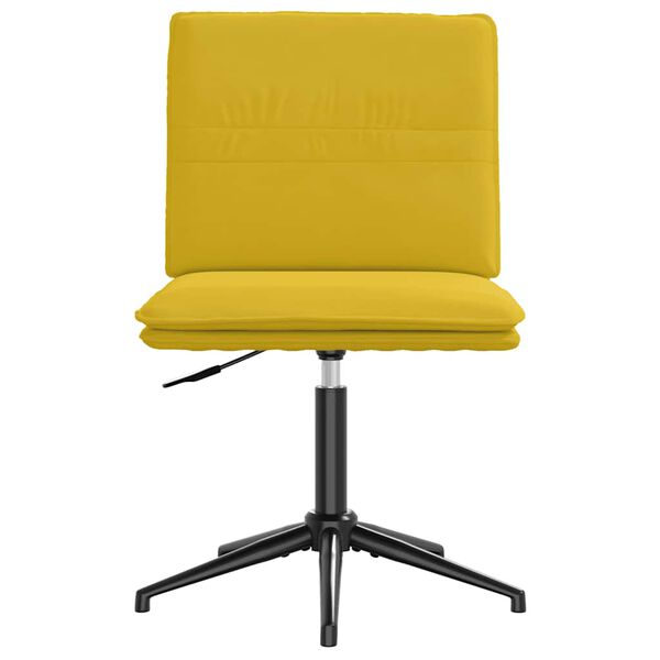 vidaXL Sedie da Pranzo 4 pz Gialle in Velluto