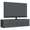 vidaXL Mobile Porta TV Grigio Lucido 120x34x30 cm in Legno Multistrato