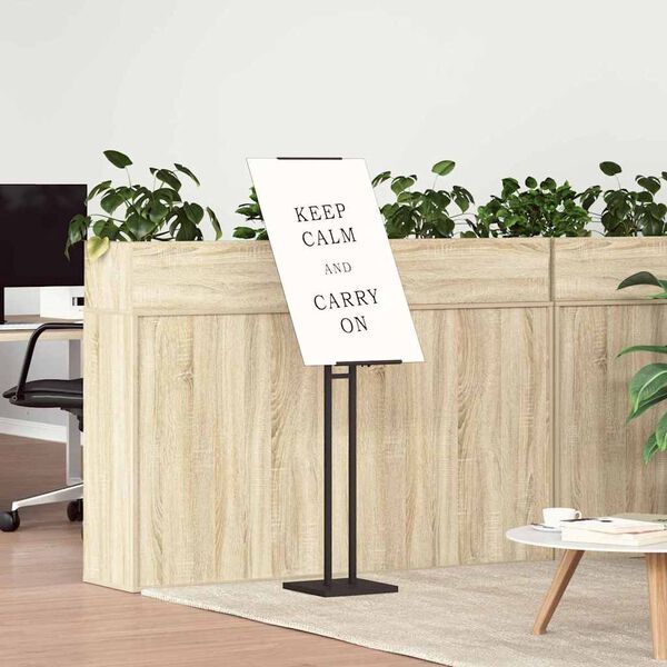 vidaXL Espositori per Fiere Nero 26,5 x 26,5 x 150 cm Acciaio