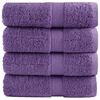 vidaXL Asciugamani per Ospiti SOLUND 4 pz Viola 30x50 cm 600 g/m&sup2;