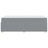 vidaXL Struttura del letto Grigio chiaro 100 x 200 cm Tessuto