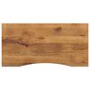 vidaXL Piano Scrivania con Curva 120x60x2,5cm Massello Grezzo di Mango