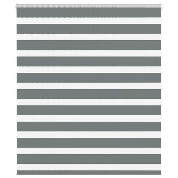 vidaXL Tenda a Rullo Zebra Larghezza Tessuto 120,9 cm Poliestere