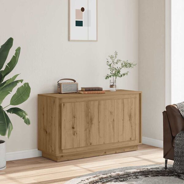 vidaXL Credenza Artisan Rovere 102x35x55 cm Legno ingegnerizzato