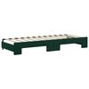 vidaXL Divano Letto Estraibile Cassetti Verde Scuro 80x200cm Velluto