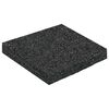 vidaXL Pad per patio in granuli di gomma Nero 9 x 9 x 1 cm Gomma