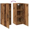 vidaXL Mobile a Parete Legno Vecchio 34,5x34x90 cm in Truciolato