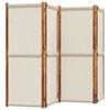vidaXL Divisorio a 4 Pannelli Grigio Chiaro 280x180 cm