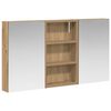 vidaXL Set di Armadi da Bagno con lo scaffale 3 pcs 90 x 10,5 x 50 cm
