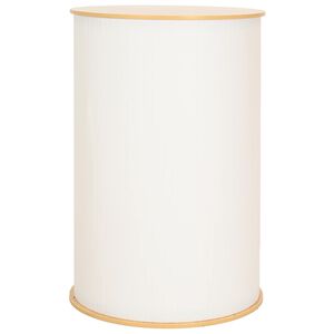 vidaXL Bancone per fiera Marrone chiaro e bianco &Oslash; 60 x 93 cm