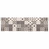vidaXL Tappeto da Cucina Mosaico grigio 150 x 45 cm 100% Poliammide