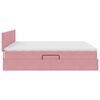 vidaXL Letto con Contenitore con materasso Rosa 160 x 200 cm Velluto