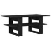 vidaXL Tavolino da salotto Rovere Nero 102 x 55 x 42 cm