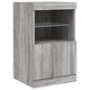 vidaXL Credenza con Luci LED Grigio Sonoma 162x37x67 cm