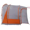 vidaXL Tenda da Campeggio 4 Persone Grigio e Arancione Impermeabile