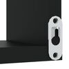 vidaXL Scaffale Angolare a Muro Nero 40x40x50 cm Legno Multistrato