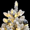 vidaXL Albero Natale Artificiale Incernierato 300 LED e Palline 270 cm
