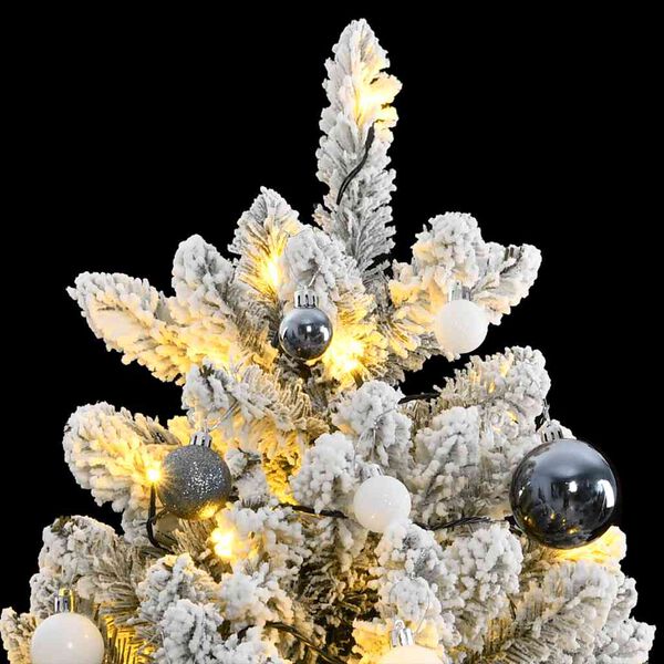 vidaXL Albero Natale Artificiale Incernierato 300 LED e Palline 270 cm
