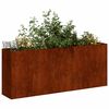vidaXL Fioriera Arrugginita 200x40x80 cm in Acciaio Corten